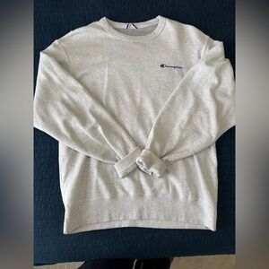 Champion Light Gray Crewneck Men's Sweater